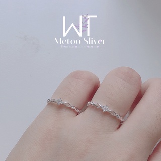 Nhẫn bạc nữ Hoa Mai Freesize -Metoo Silver
