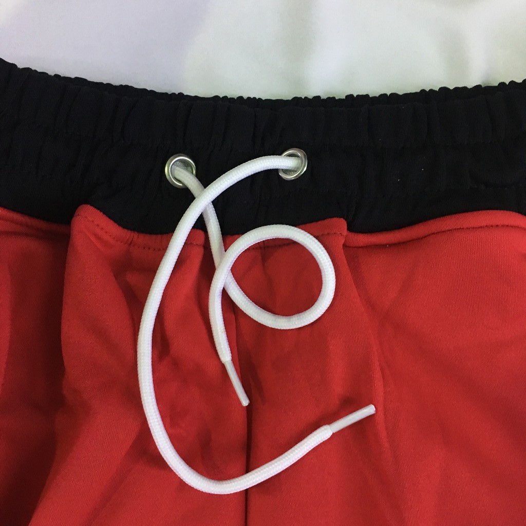 Quần LVFT thun POLY thể thao màu đen đỏ xám co giãn 4 chiều form Body thấm mồi hôi