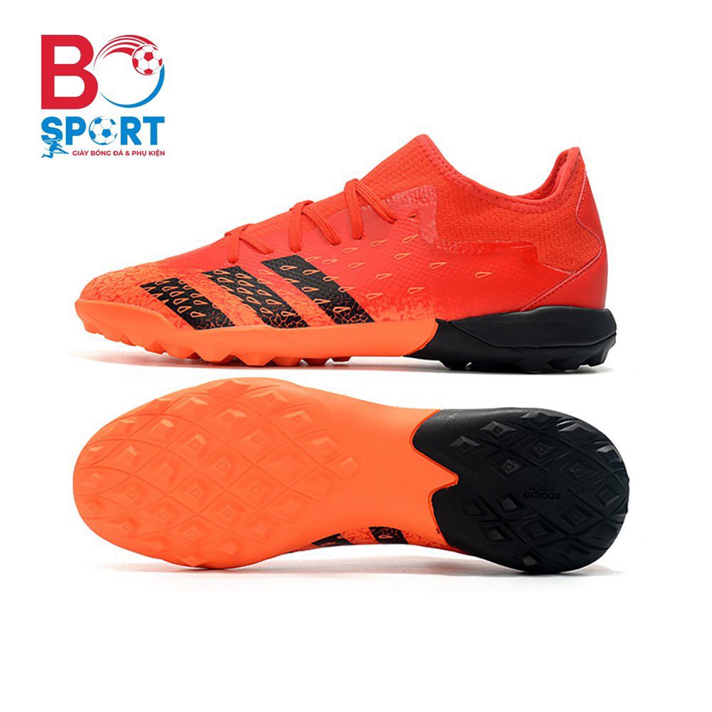 Giày Bóng Đá Adidas Predator Freak.3 Đỏ Vạch Đen Cổ Cao TF BO SPORT
