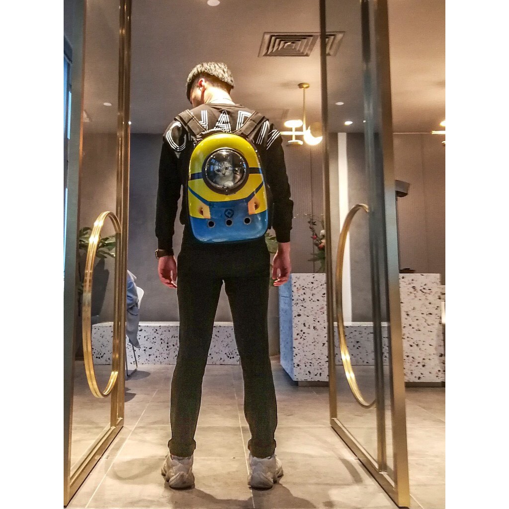[ FREESHIP ] Balo phi hành gia Minions cho thú cưng cao cấp