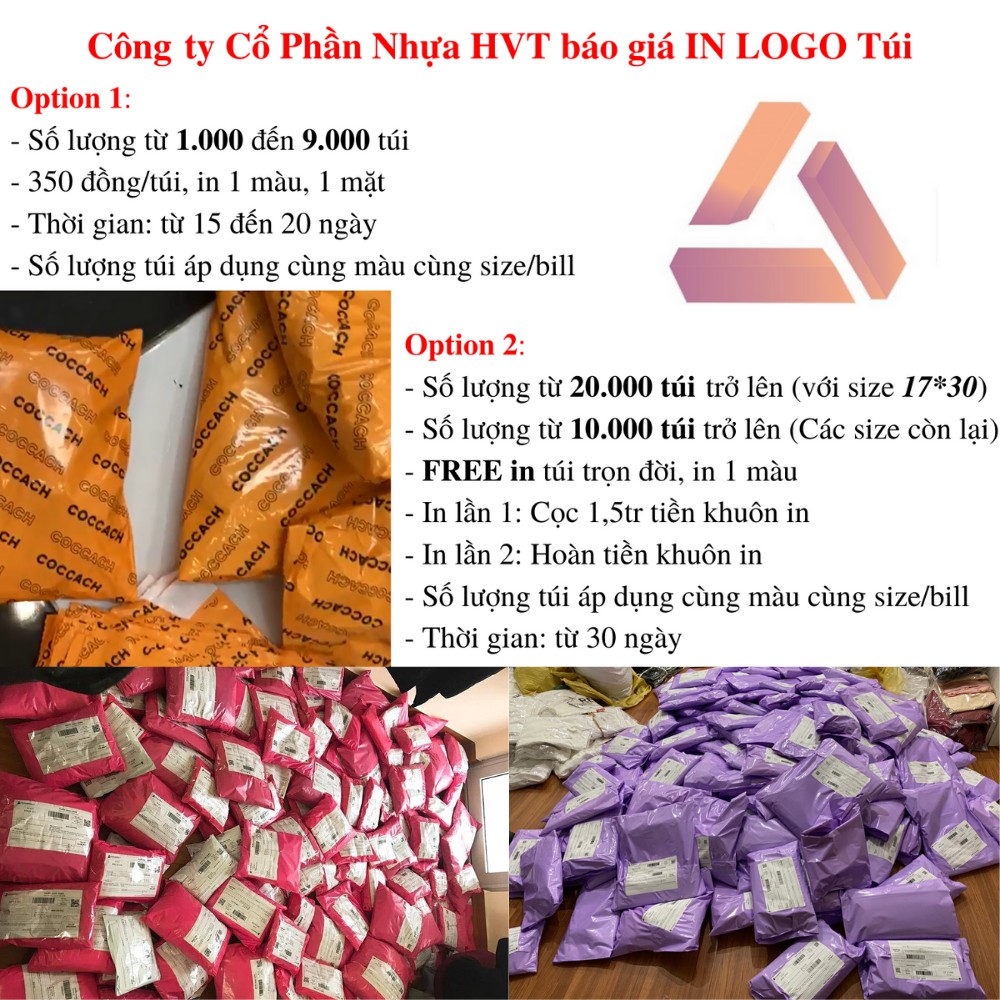 [Size 40*60] Túi Gói Hàng - Túi Đóng Gói Hàng Niêm Phong Tự Dính Cao Cấp - Sản Phẩm của Công Ty Cổ Phần Nhựa HVT 1k