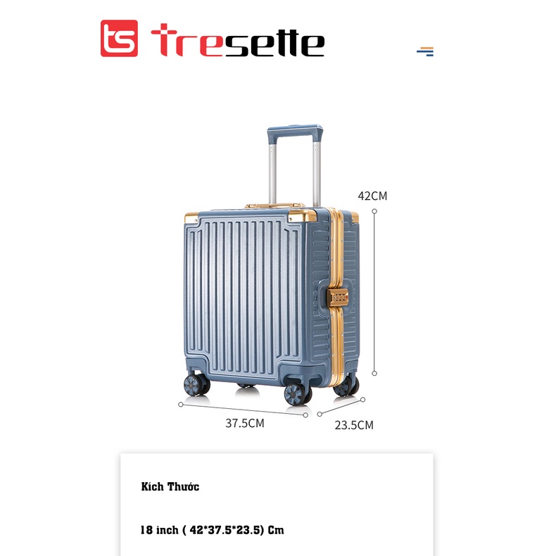 FREESHIP [SIZE 18 INCH] Vali khóa sập Hàn Quốc Tresette TSL – 2089