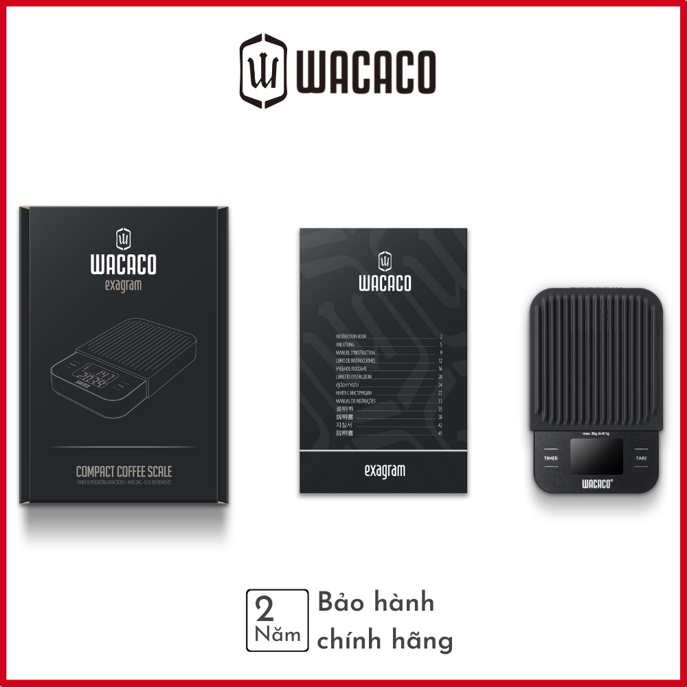 Cân tiểu ly điện tử Wacaco Exagram mini định lượng 0.1g~2kg