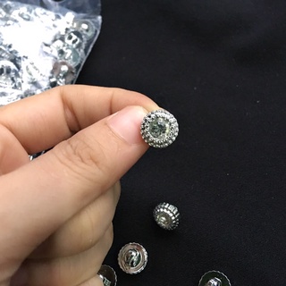 set 10 NÚT SƠ MI GIẢ ĐÁ SIZE 1.1cm ( nhựa si)