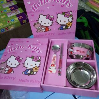 FREESHIP - BỘ BÁT ĐŨA DOREMON VÀ HELLO KITTY