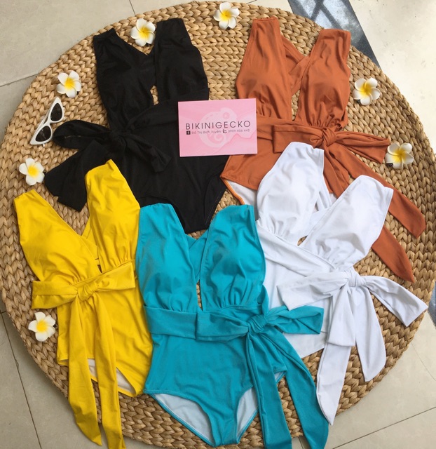 Bikini Đồ Bơi 1 Mảnh Hở Ngực Chéo Lưng GK0130 (Nhiều Màu, Ảnh Thật) | BigBuy360 - bigbuy360.vn