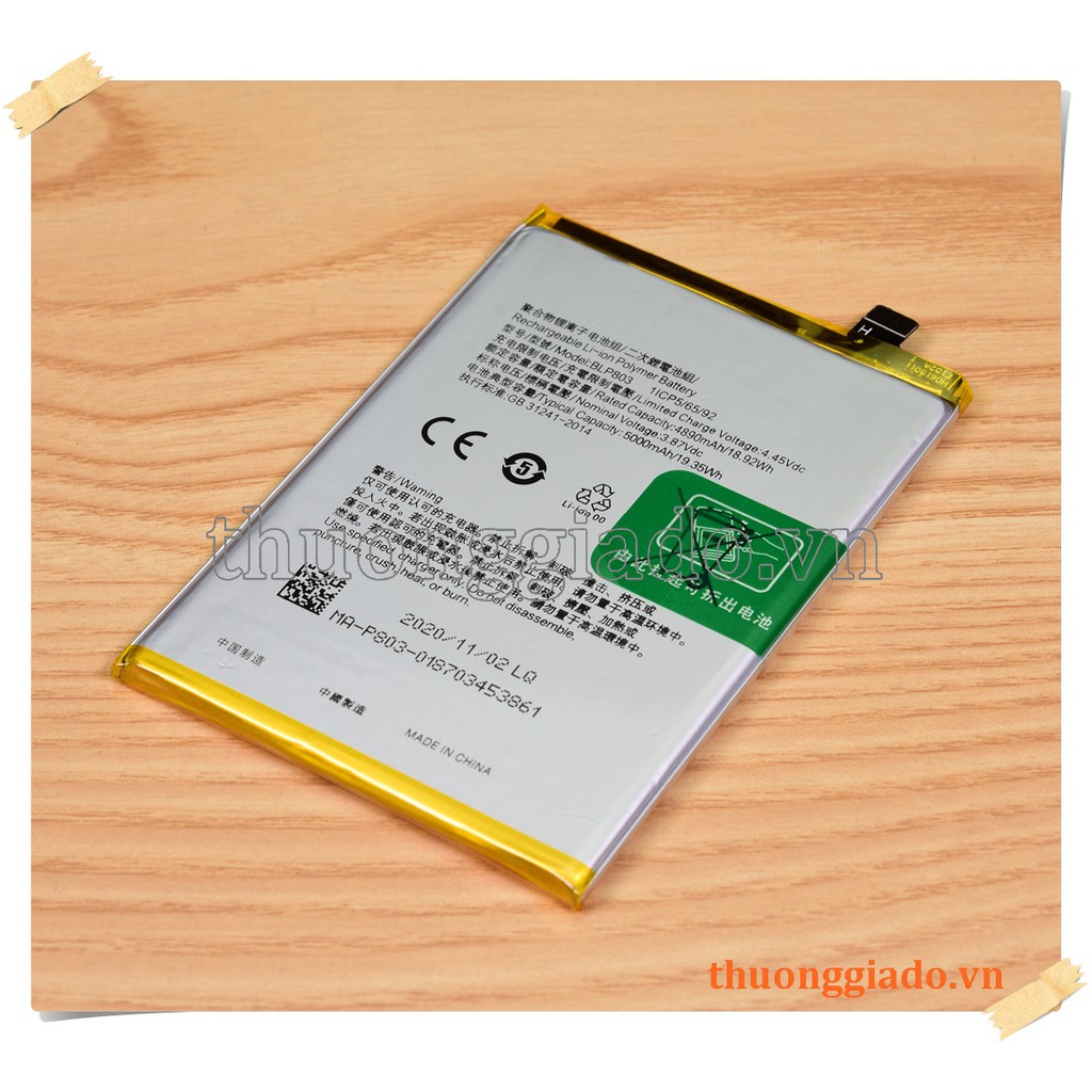 Thay pin Oppo A53 2020, Realme V3 (BLP803) 5000mAh