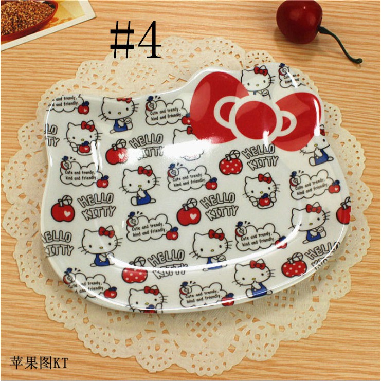 Dĩa họa tiết hoạt hình Hello Kitty dễ thương cho bé