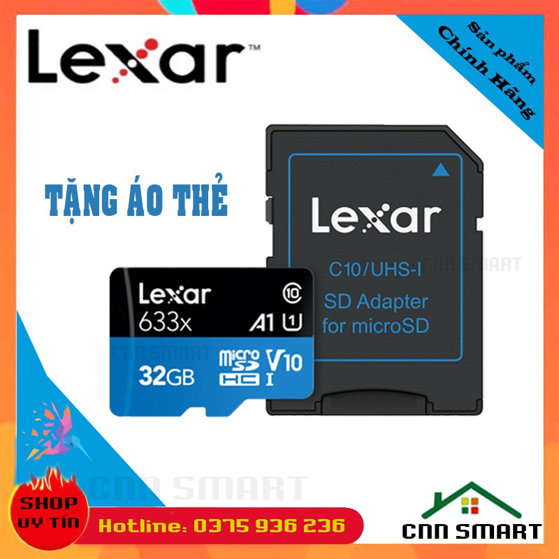 Thẻ nhớ MciroSD 32GB U3 Lexar / Mixie - Thẻ nhớ 32Gb DSS - Class 10 Chính hãng -Thích hợp lắp cho Camera Ezviz C6N A22EP | BigBuy360 - bigbuy360.vn