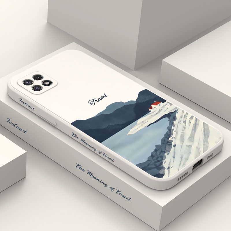 Ốp Điện Thoại Mềm Họa Tiết Icelandic Sáng Tạo Cho Samsung Galaxy A22 A12 4G 5G A02 A02S