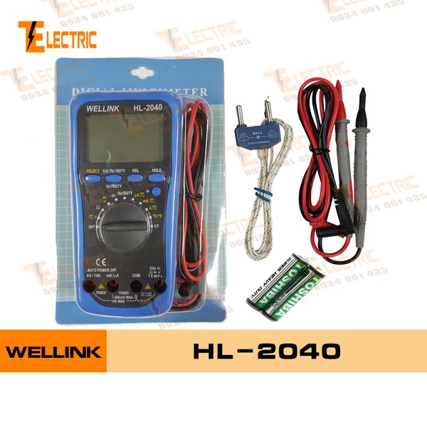 WELLINK HL - 2040 Đồng Hồ Đo Điện Đo Tụ Đo Tần Số Đo Nhiệt Độ Wellink HL 2040
