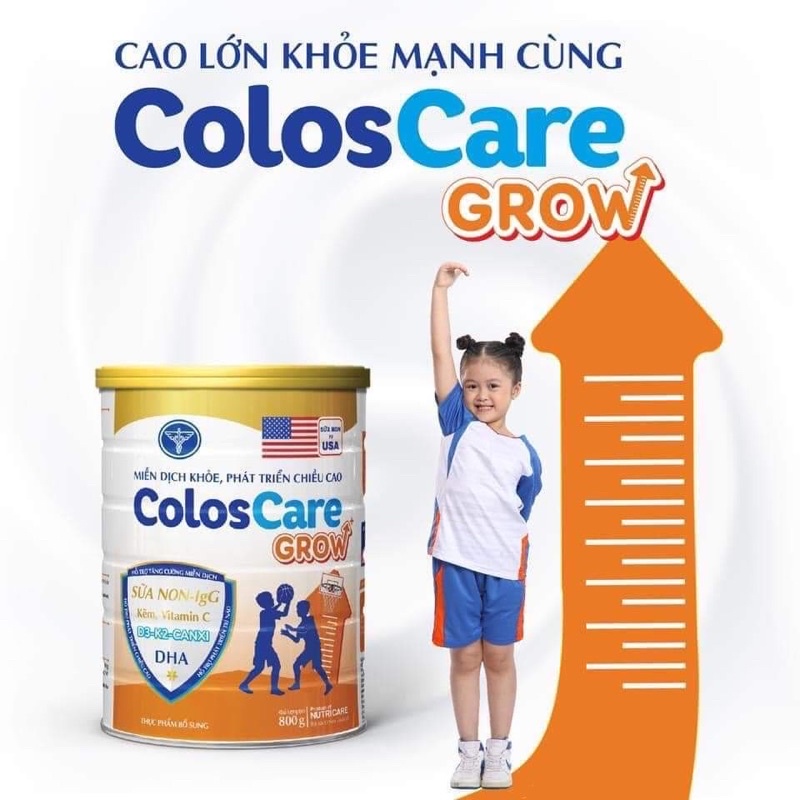 Sữa bột Nutricare Coloscare Grow lon 800g