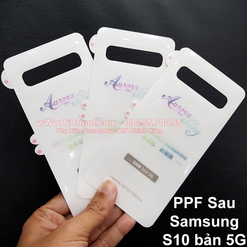 [Mặt Sau] Dán PPF Samsung S10 bản 5G Cường Lực Dẻo