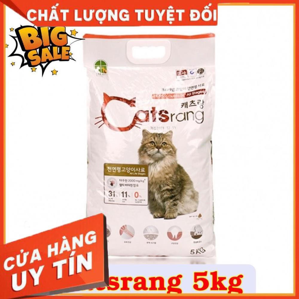 [Có Quà Tặng] Thức ăn hạt cho mèo mọi lứa tuổi - Catsrang 5kg - Hàn Quốc 5Am_Pet_Shop