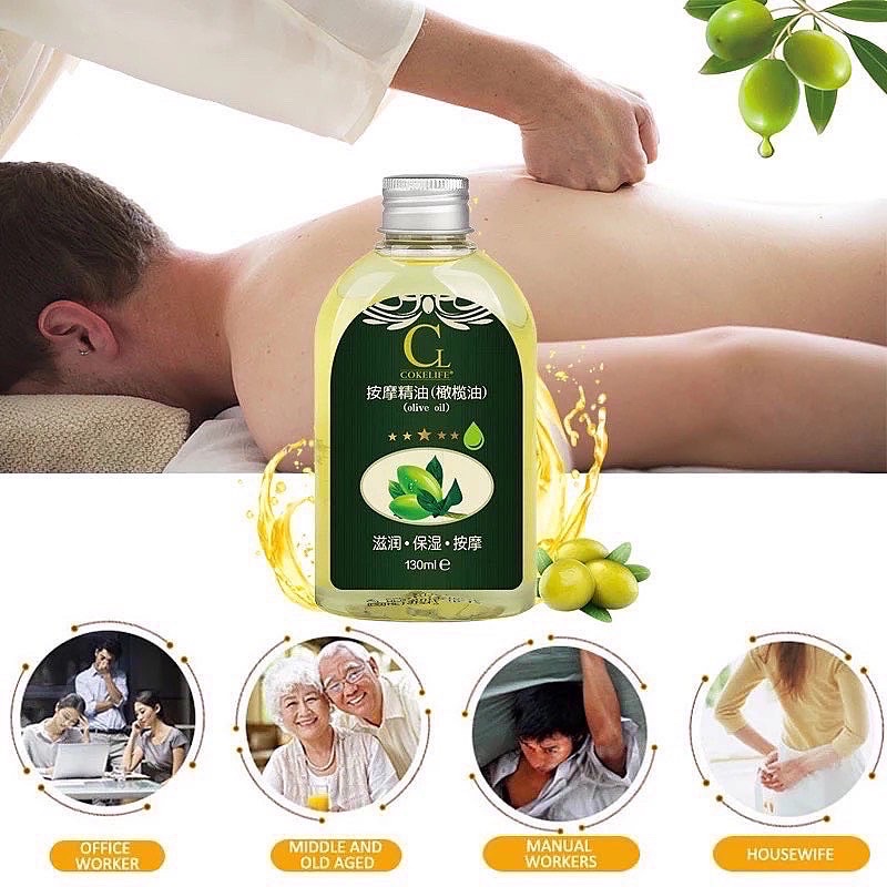 Massage Oil Tinh Chất Olive - Dầu Mát Xa Ô Liu Thư Dãn Cơ Thể - Có Mùi Thơm Nhẹ