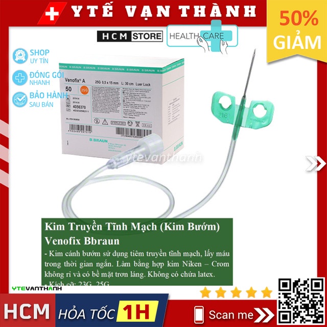 ✅ Kim Truyền Tĩnh Mạch (Kim Bướm) Venofix Bbraun -VT0174