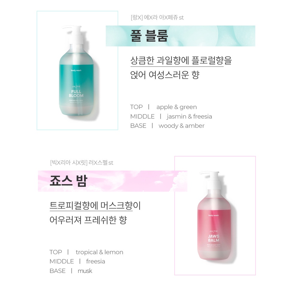 JUL7ME Perfume Body Wash 500ml