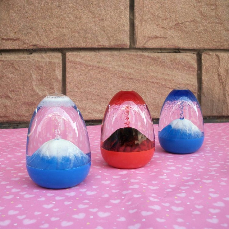 Đồ Trang Trí Để Bàn , Taplo Xe Mô Hình Vỏ Trứng Núi Lửa Phun Trào Cát Nổi Siêu Sáng Tạo , Xả Stress Rất Tuyệt