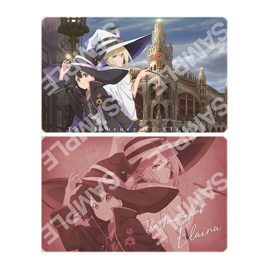 Ảnh card bo góc in hình HÀNH TRÌNH CỦA ELAINA Majo No Tabitabi thẻ bo viền 5*8cm