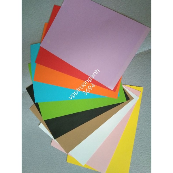 Set 10 tờ bìa màu mix ngẫu nhiên, khổ A3 và A4 khác nhau