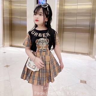 Set váy gấu bbr bé gái