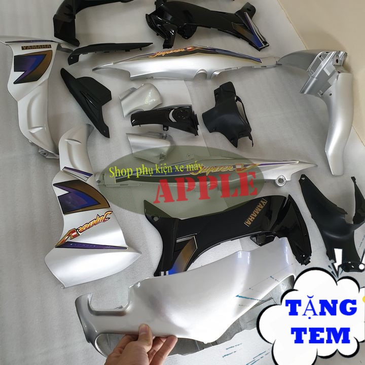 Dàn áo xe JUPITER V   nhựa ABS cao cấp màu Bạc  Cụm đèn hậu xe Jupiter V - SPA-DG-JuV