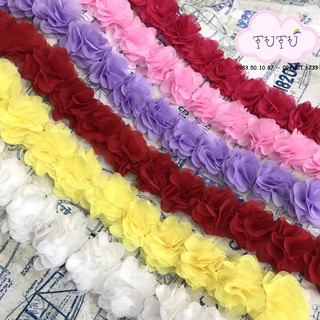Hoa dây chiffon có đế (13b/dây)
