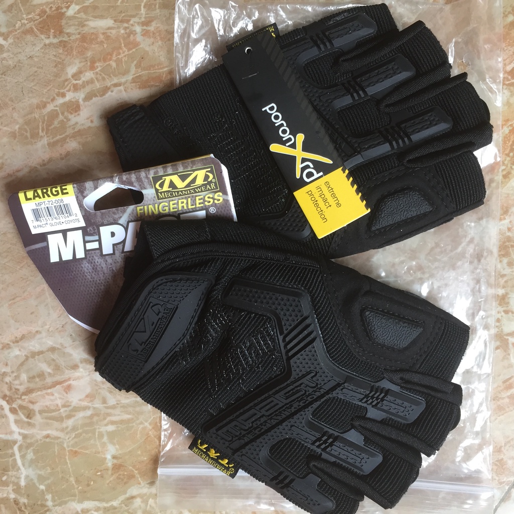 Găng Tay Nam Nữ Mechanix Ngón Cụt (Tập Gym - Lái xe - Đi phượt) (  MP3 )