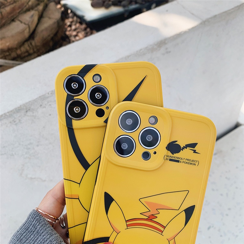 Ốp Điện Thoại Mềm In Hình PIKACHU Pokemon Cho iPhone 14 Pro Max 12 11 Pro Max Xs Max XR