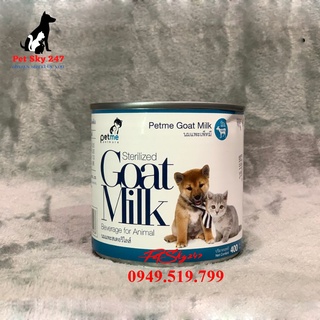 Sữa dê sterilized goat milk cho chó mèo con lon 400ml