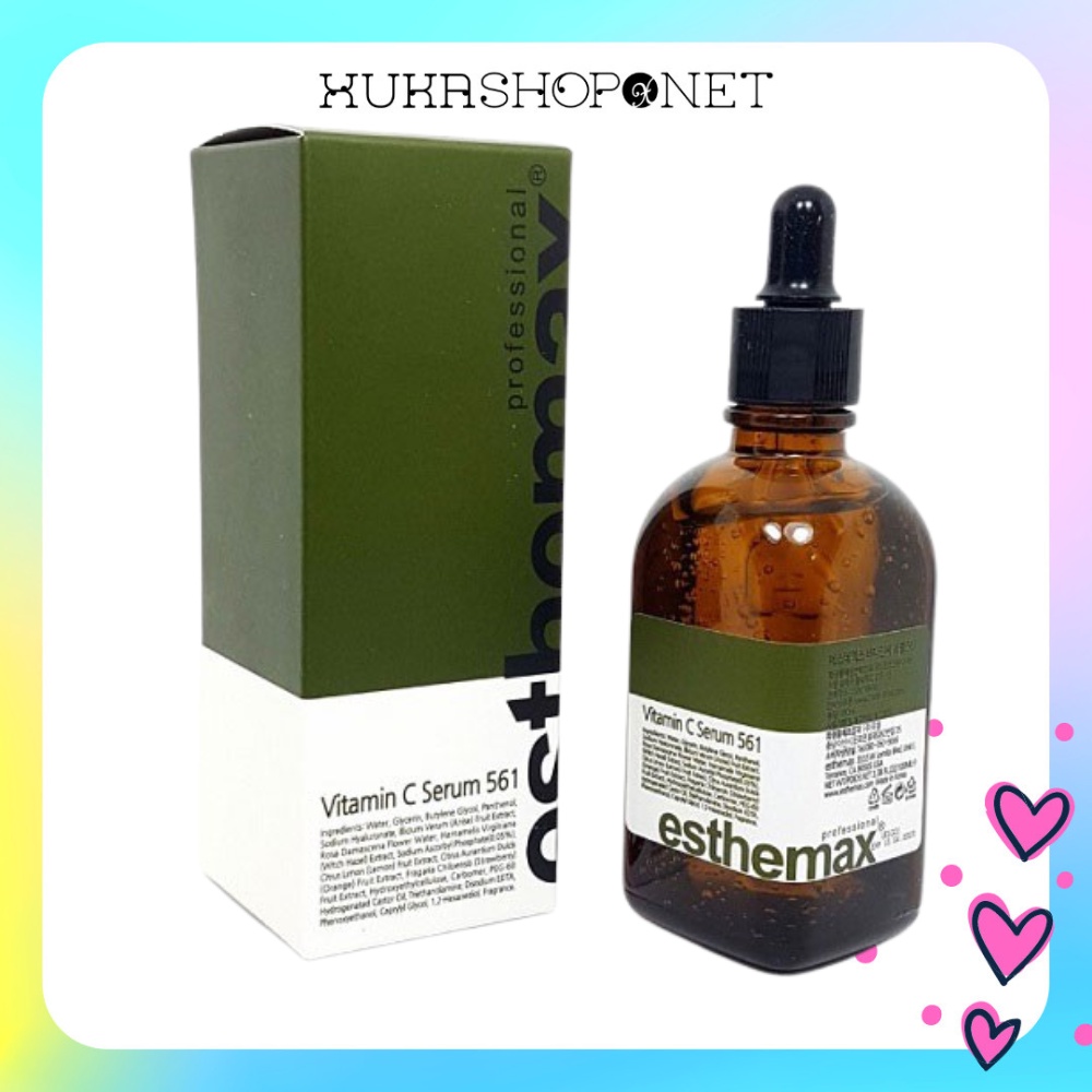 Tinh chất Serum Vitamin C Esthemax 561 Sáng Da, hỗ trợ Thâm Mụn, Đều Màu Da 100ml