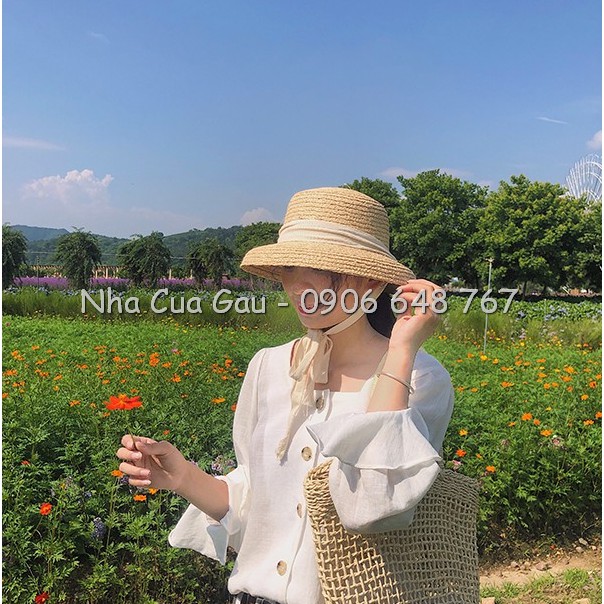 Nón cói chuông cao cấp búp bê sống ảo cực mê