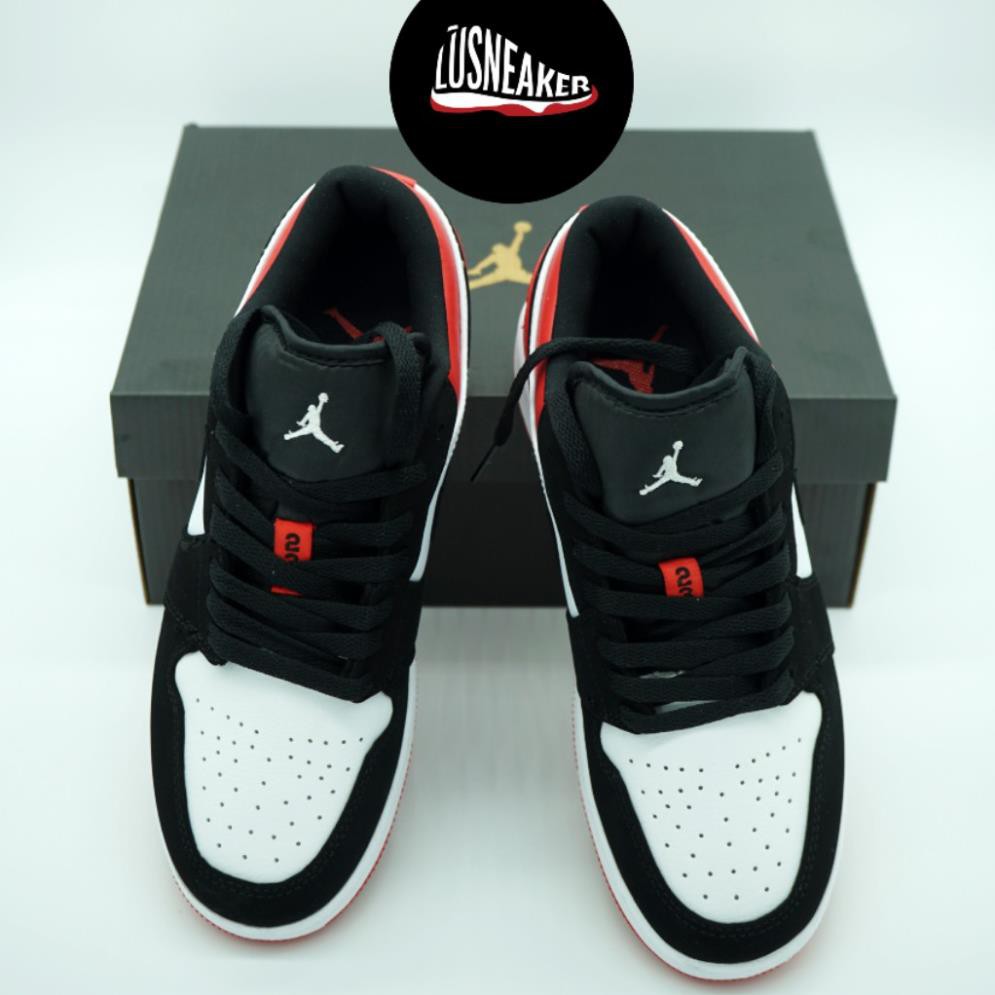 [FREE SHIP] Giày Jdan Đỏ Đen 🏆FREESHIP🏆 Sneaker nam nữ đủ size/ Giầy jodan 1 cổ thấp đỏ đen | BigBuy360 - bigbuy360.vn