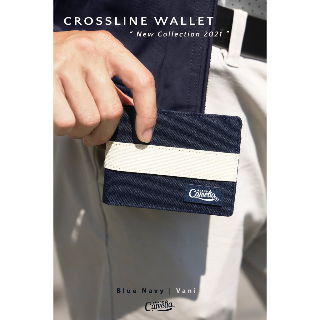 Ví vải CAMELIA BRAND Crossline Wallet - Ngang