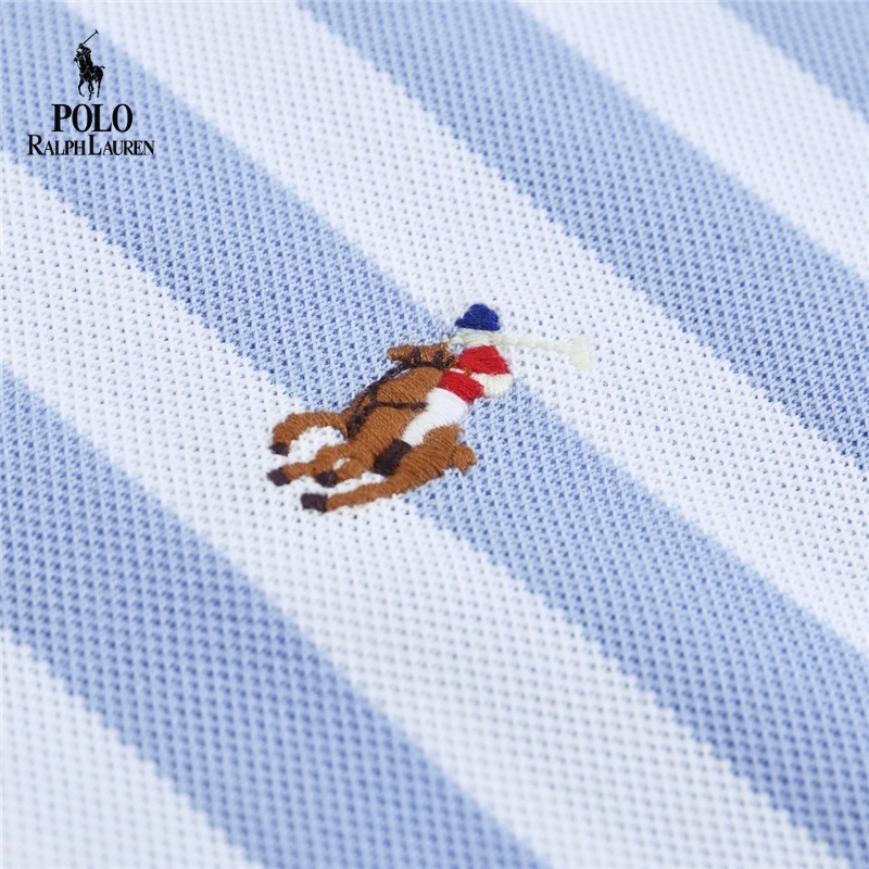 Áo Thun Polo Tay Ngắn Kẻ Sọc Thêu Logo Ralph Lauren Thời Trang 2022 Chất Lượng Cao Cho Nam