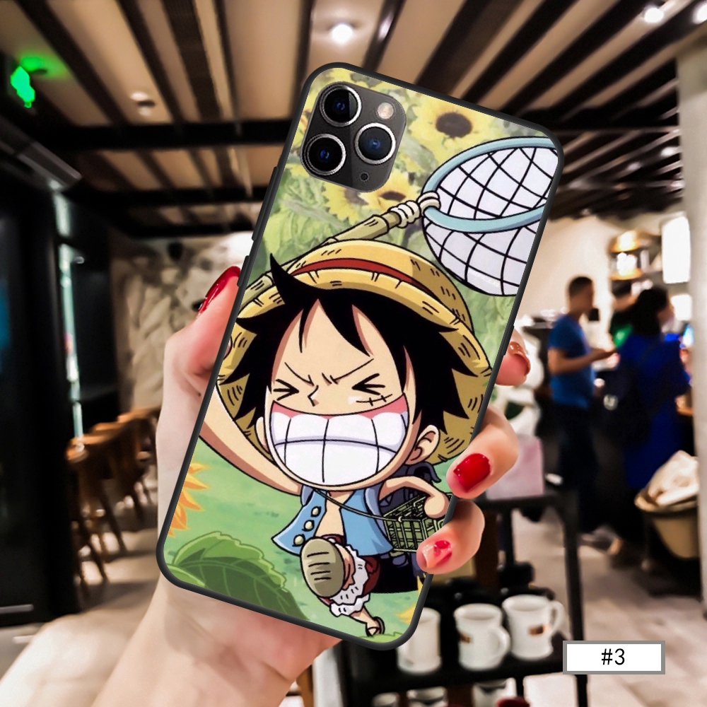 Ốp điện thoại in họa tiết Luffy hoạt hình cho IPhone11 Pro Max Pro 11 XS MAX XR X 7 8 6 Plus 6s