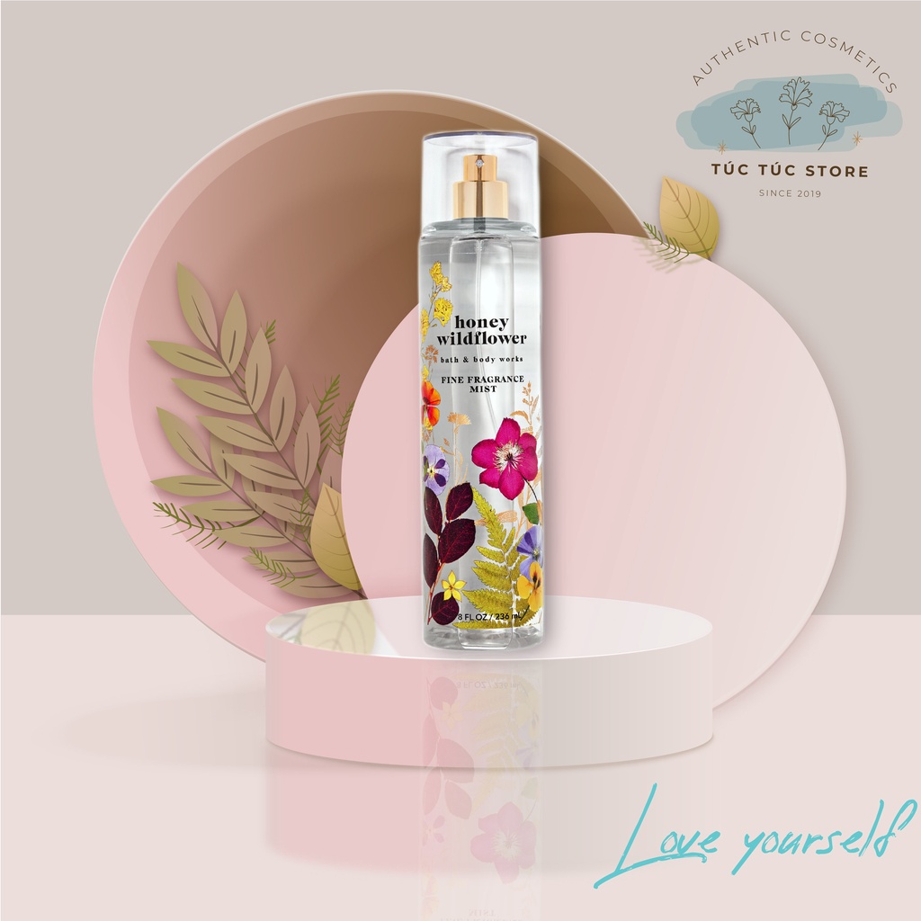 (Auth Mỹ) Full & 30ml - Honey Wildflower - Xịt Thơm Toàn Thân Bath & Body Works Body Mist
