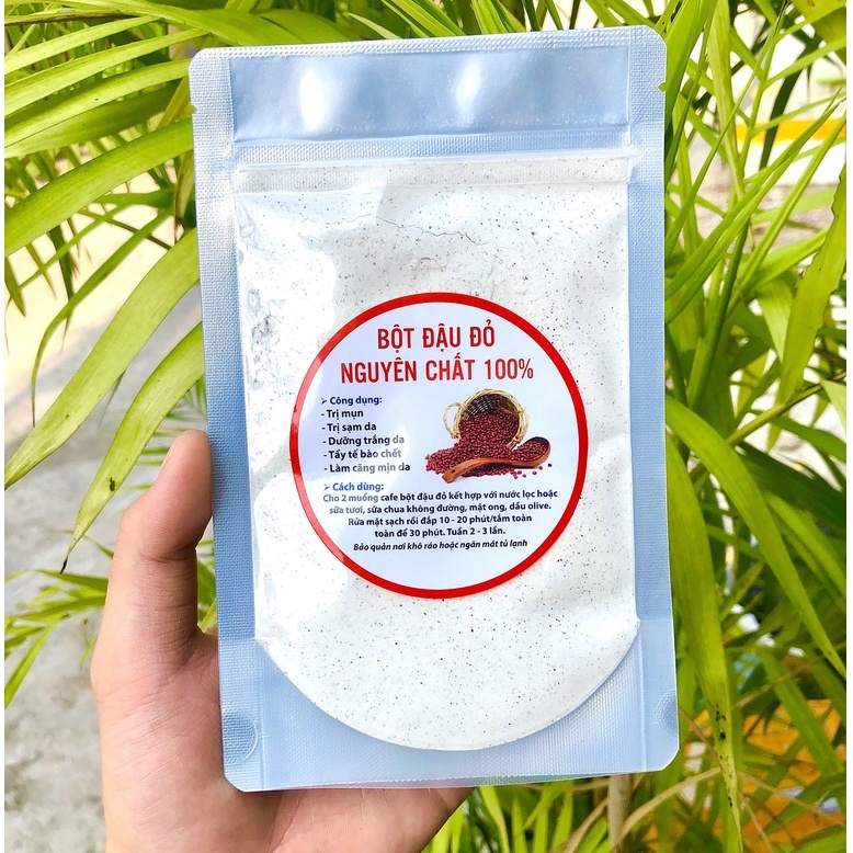 Bột Đậu Đỏ Trắng Da Mờ Thâm Sạm Sạch Mịn Nguyên Chất 100% Organic - Túi 100g | BigBuy360 - bigbuy360.vn