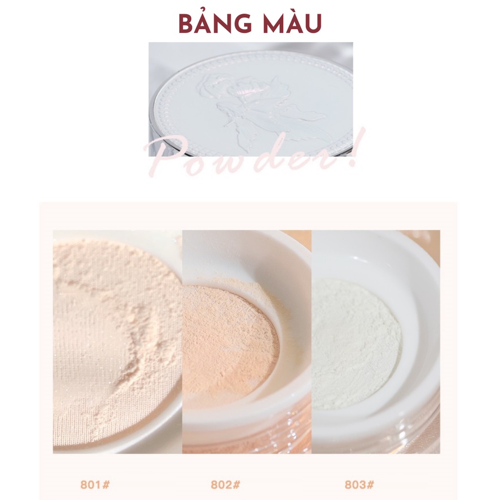 Phấn phủ thiên thần Gogo Tales Play Lotus 11gr Che Khuyết Điểm Kiềm Dầu Không Thấm Nước không màu GT278 gogotales