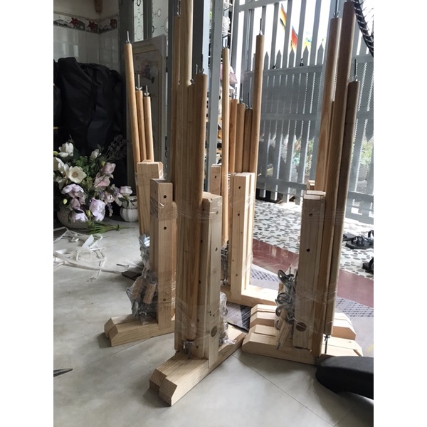 Khung gỗ chân thấp thêu tranh chữ thập - KT 60x40