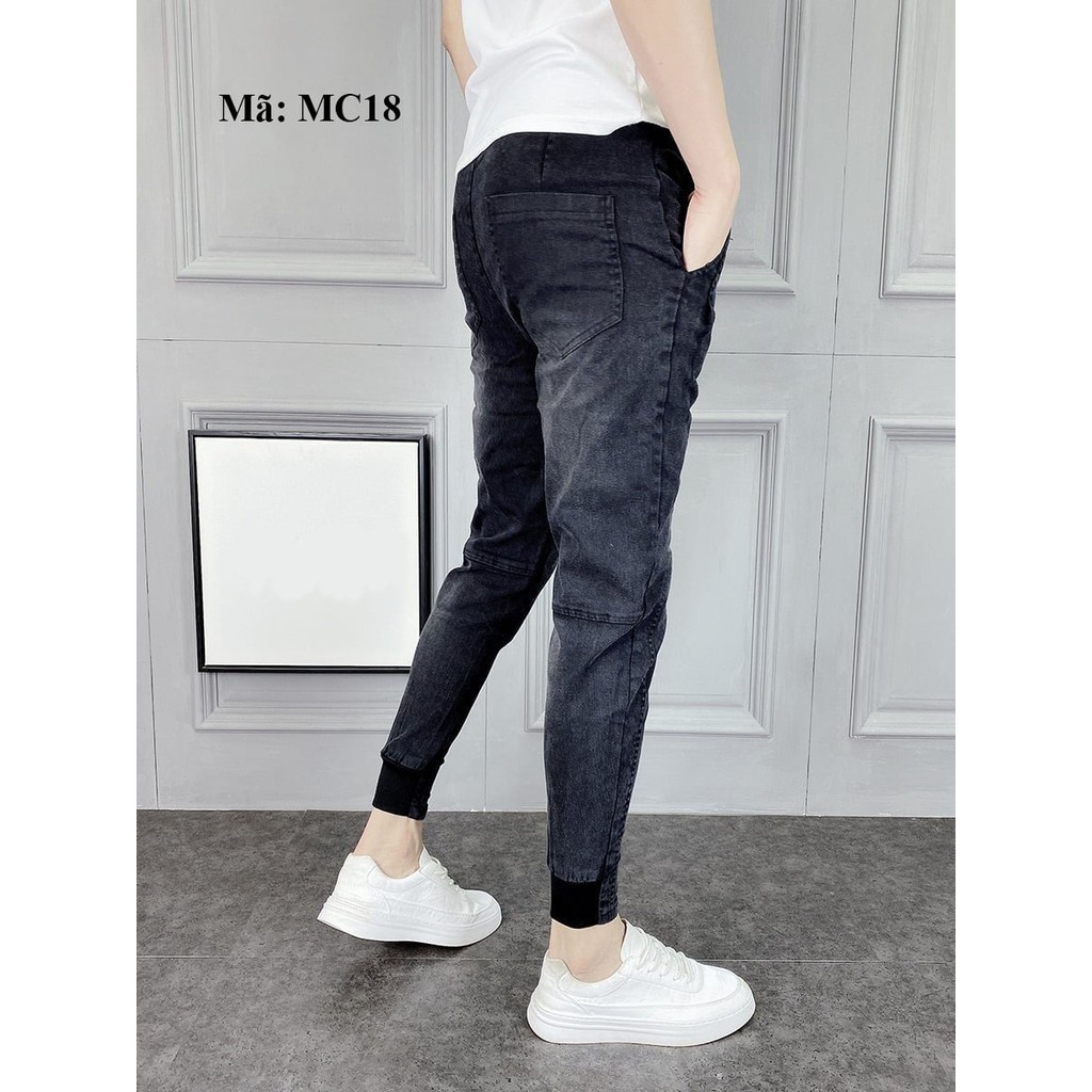 Quần jean nam vải jeans bò bạc co dãn, dày dặn form slimfit hot 2021 - MC18