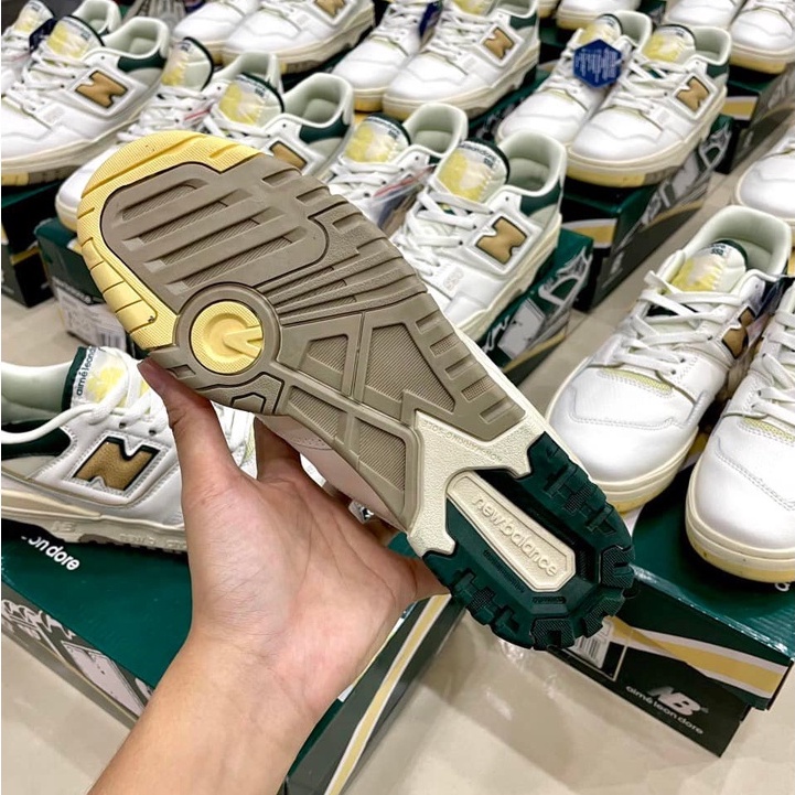 Giày New Balance Nb550 'Green Yellow' Phối Màu Trắng vàng.