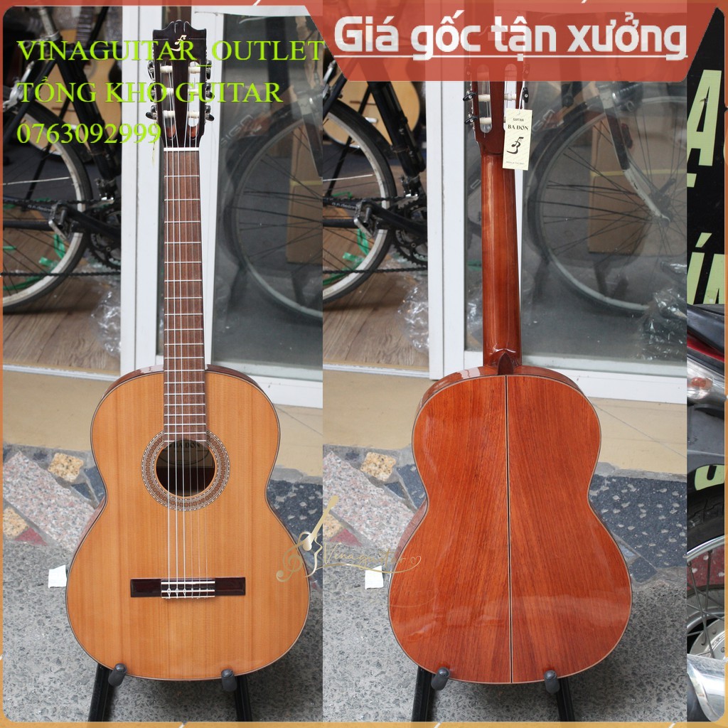 Đàn Guitar Classic Ba Đờn C250 Tặng 12 Phụ Kiện - Vinaguitar Phân Phối Chính Hãng
