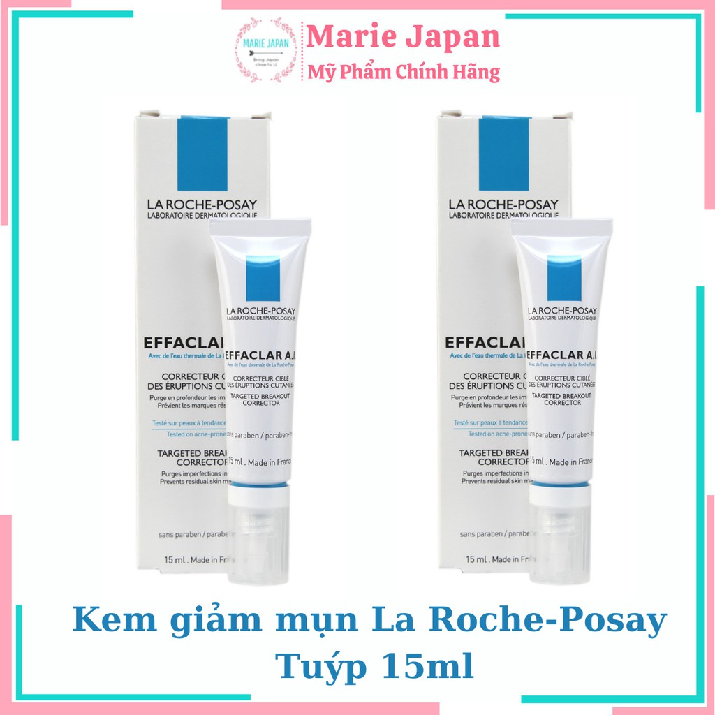 Kem dưỡng giảm mụn La Roche-Posay Effaclar Dou+ tuýp 15ml