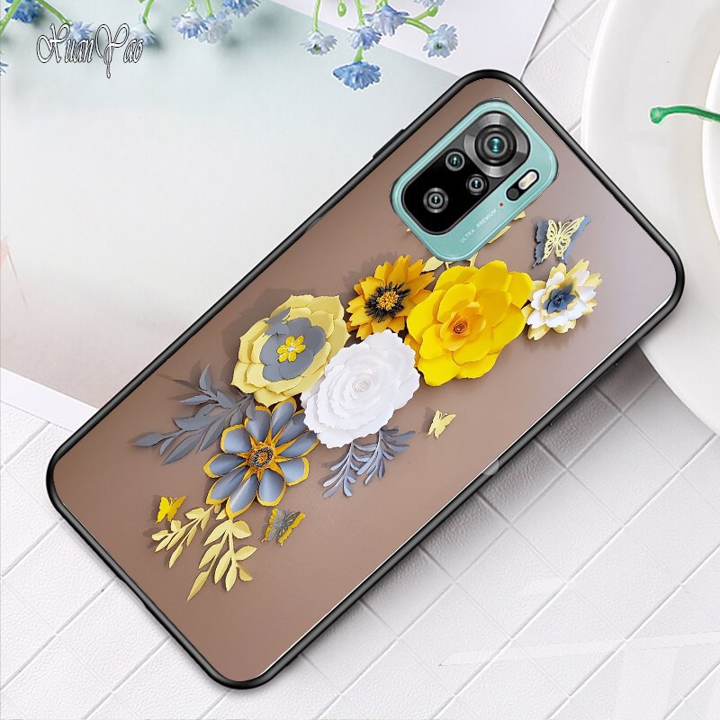 Ốp lưng phủ bóng Xiaomi Mi 11 lite note 10 / note 10 pro / K40 gaming - K40 pro - Poco F3 poco X3 pro họa tiết  Hoa