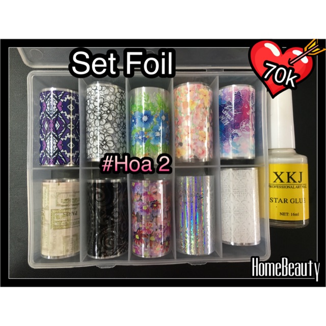 Set FOIL Hoa 2 + Keo Dán
