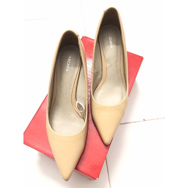 🌹Thanh lí Giày Cao Gót Vascara Da Thật FullBox CH New99%