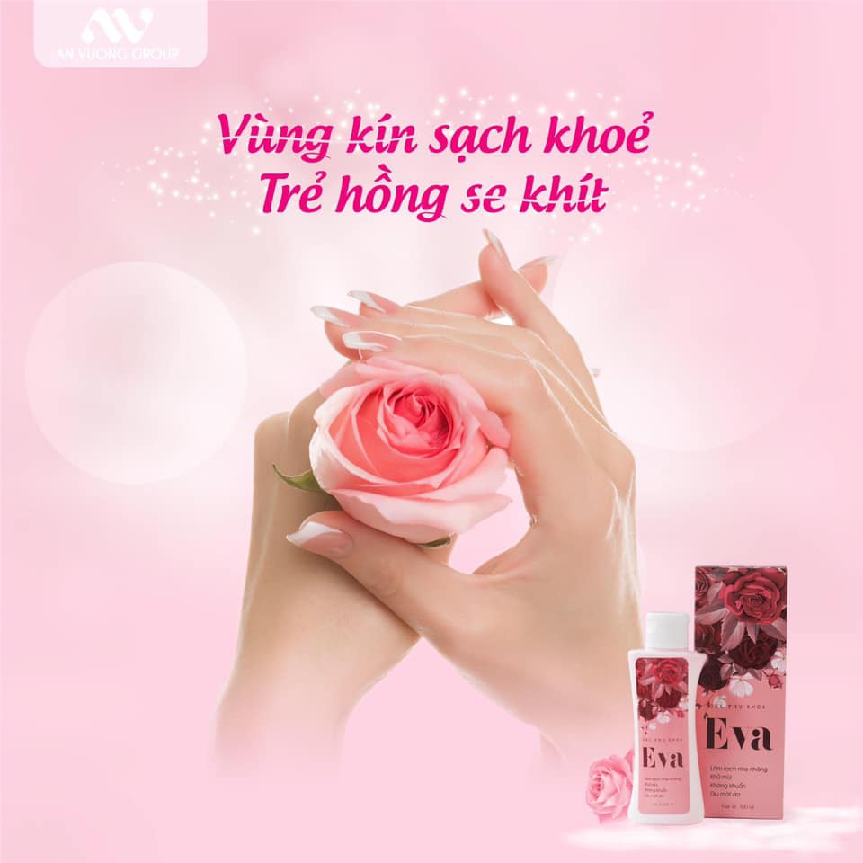 Gel Phụ Khoa Eva 100% từ thảo dược - Dung dịch vệ sinh phụ nữ khử mùi hôi, làm hồng và se khít vùng kín - ALH0981