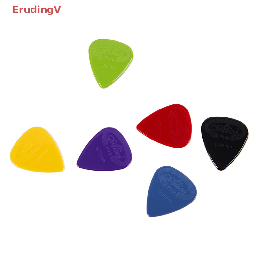 Set 10 Miếng Gảy Đàn Alice Bằng Nilon Màu Trắng Đen Chống Trượt Cho Guitar Điện Acoustic Guitar Ukulele