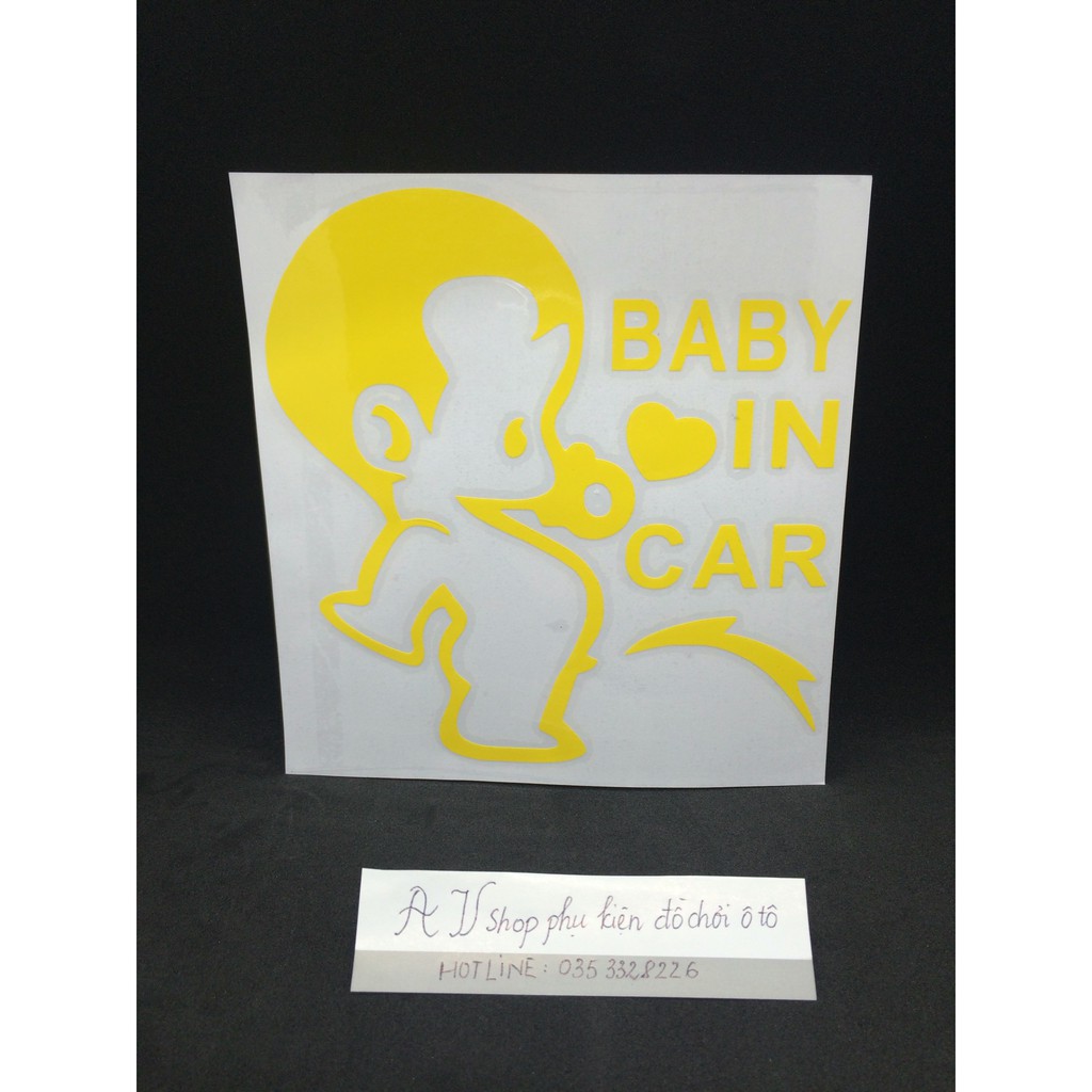 miếng dán BABY IN CAR